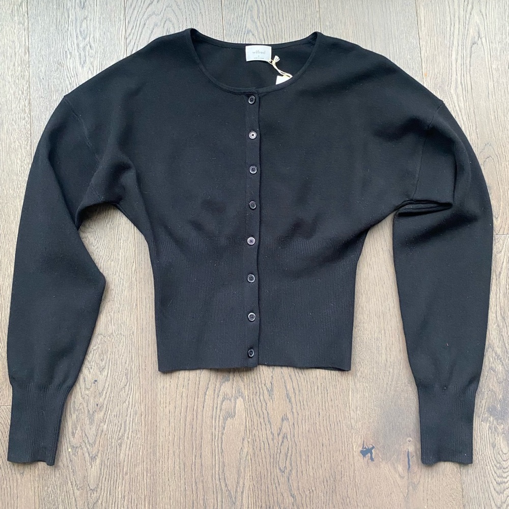 Wilfred Golightly Black Button-Up Cardigan